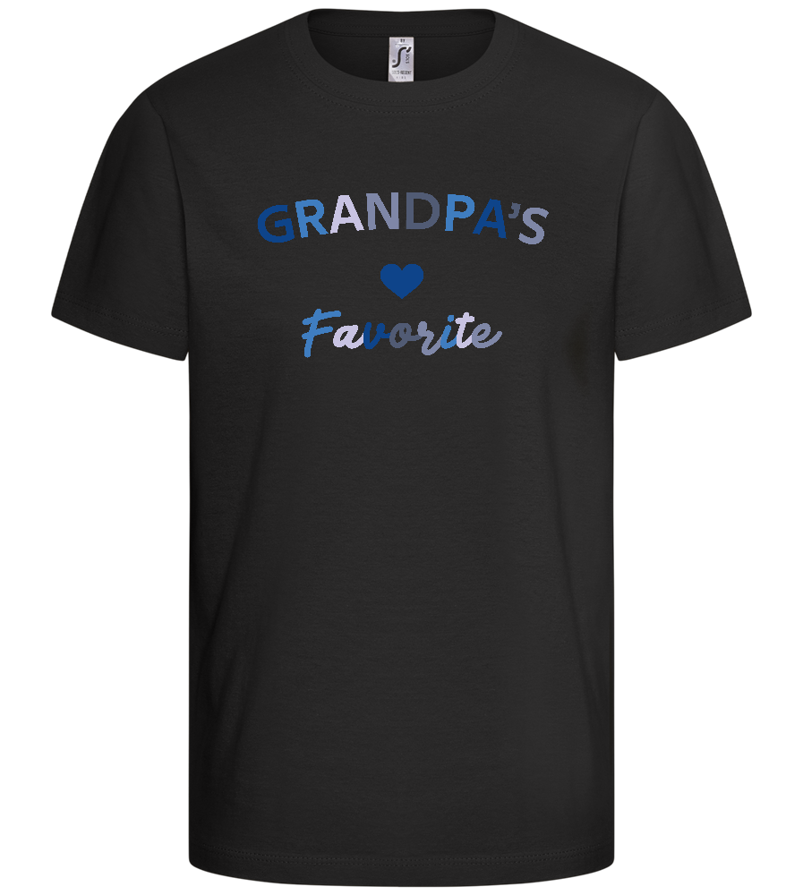 Grandpa's Favorite Design - Basic kids t-shirt_DEEP BLACK_front