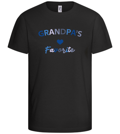 Grandpa's Favorite Design - Basic kids t-shirt_DEEP BLACK_front