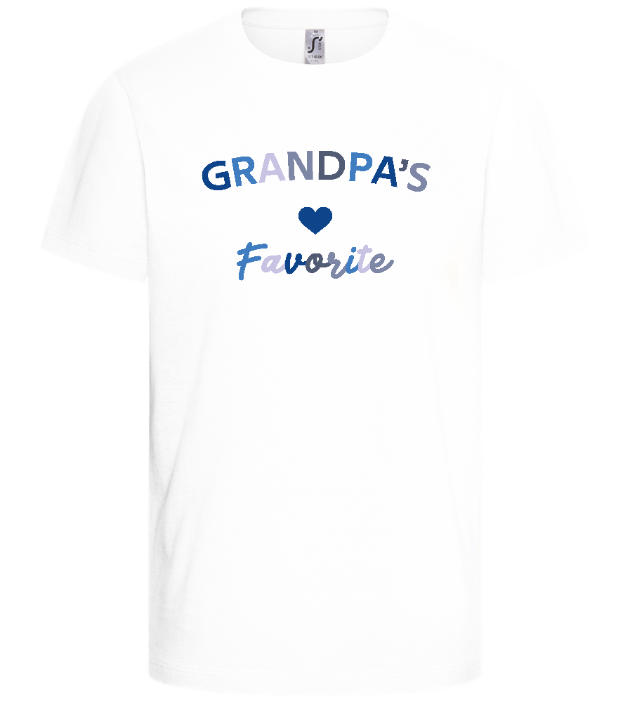 Grandpa's Favorite Design - Basic kids t-shirt_WHITE_front