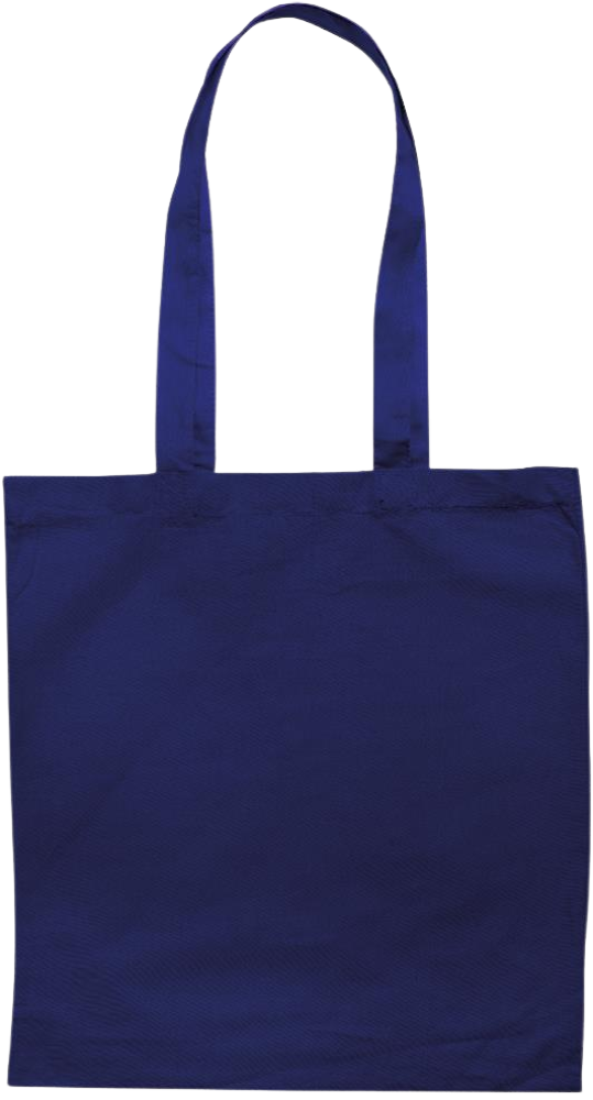 Zodiac Taurus Design - Premium colored cotton tote bag_BLUE_back