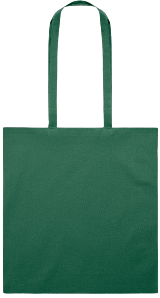 Zodiac Taurus Design - Premium colored cotton tote bag_DARK GREEN_back