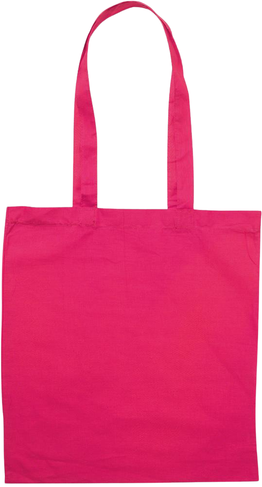 Zodiac Taurus Design - Premium colored cotton tote bag_FUCHSIA_back