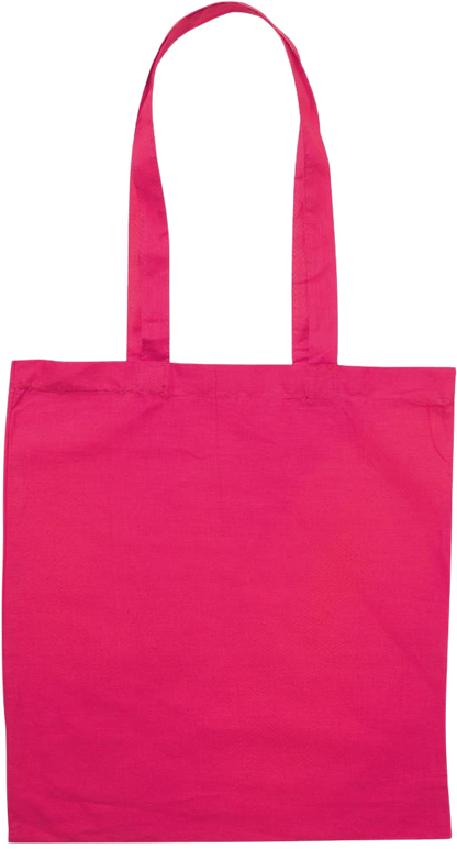 Zodiac Taurus Design - Premium colored cotton tote bag_FUCHSIA_back