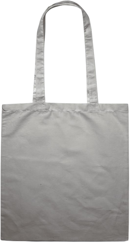 Zodiac Taurus Design - Premium colored cotton tote bag_GREY_back