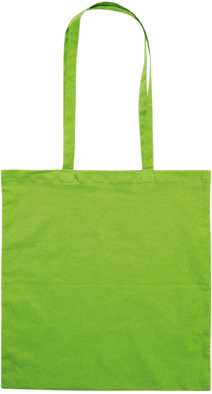 Zodiac Taurus Design - Premium colored cotton tote bag_LIME_back