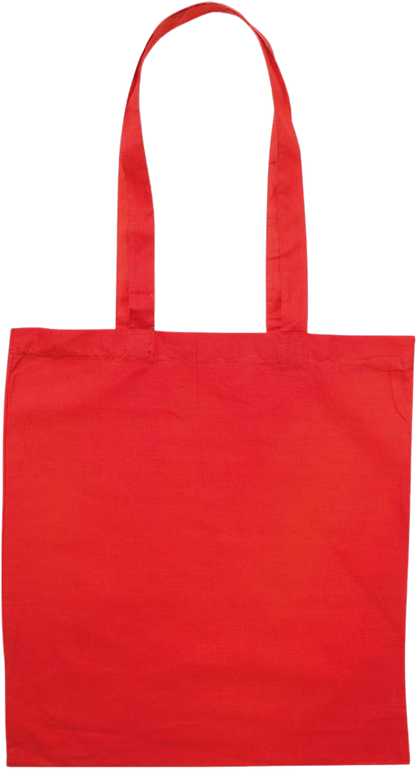 Zodiac Taurus Design - Premium colored cotton tote bag_RED_back