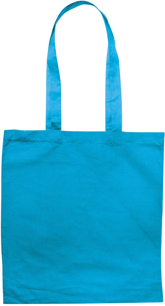 Zodiac Taurus Design - Premium colored cotton tote bag_TURQUOISE_back