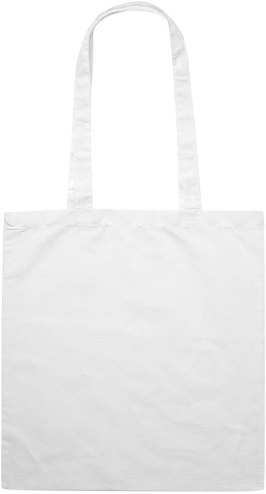 Zodiac Taurus Design - Premium colored cotton tote bag_WHITE_back