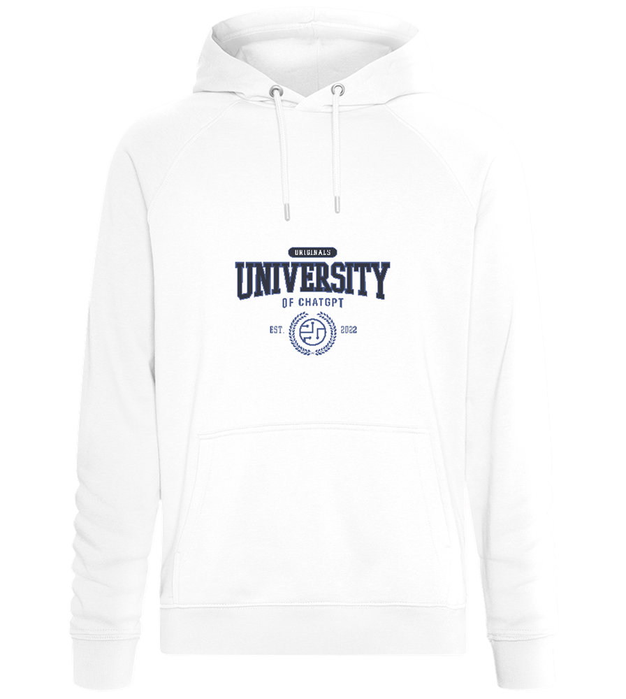 University Logo Design - Comfort unisex hoodie_WHITE_front