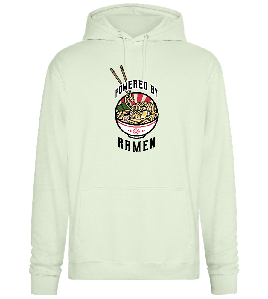 Powered By Design - Premium Essential Unisex Hoodie_CREAMY GREEN_front