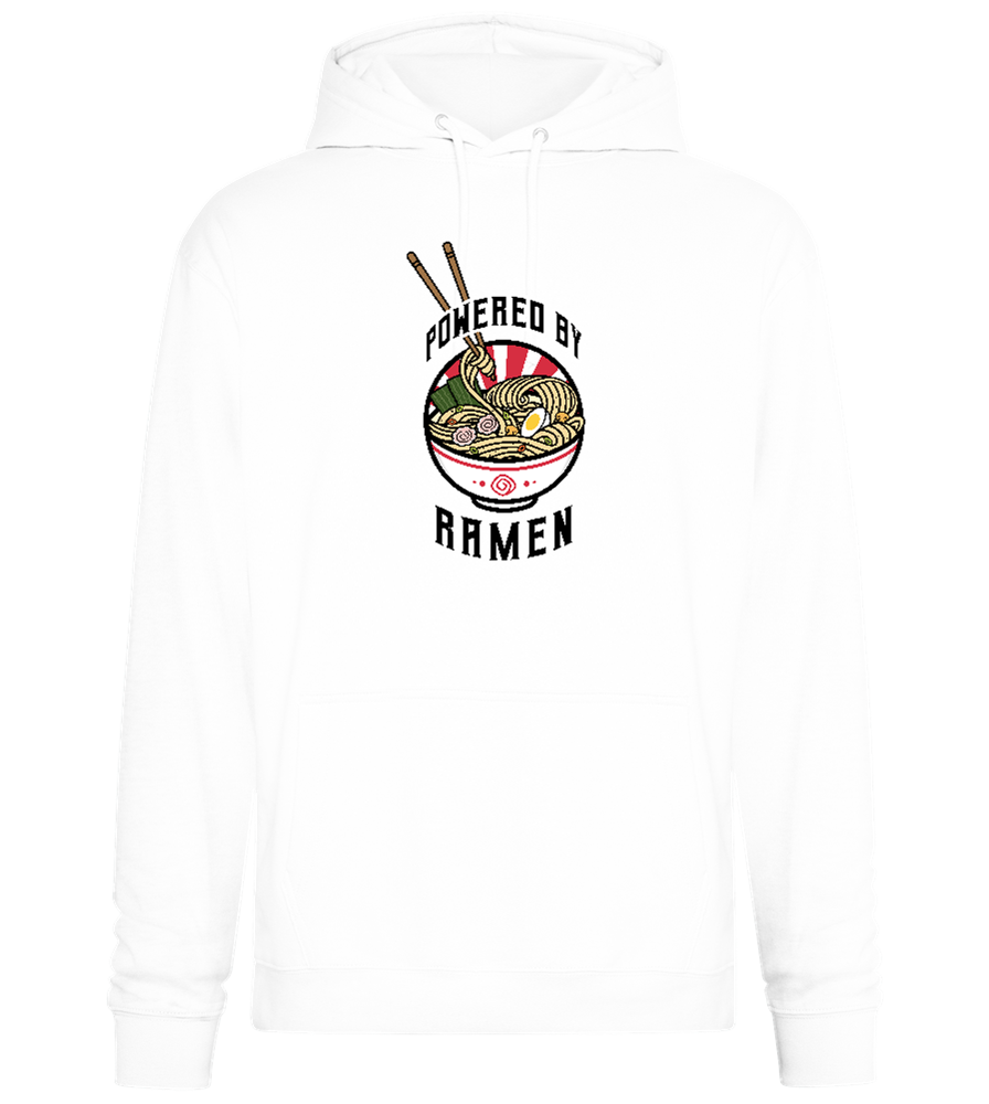 Powered By Design - Premium Essential Unisex Hoodie_WHITE_front