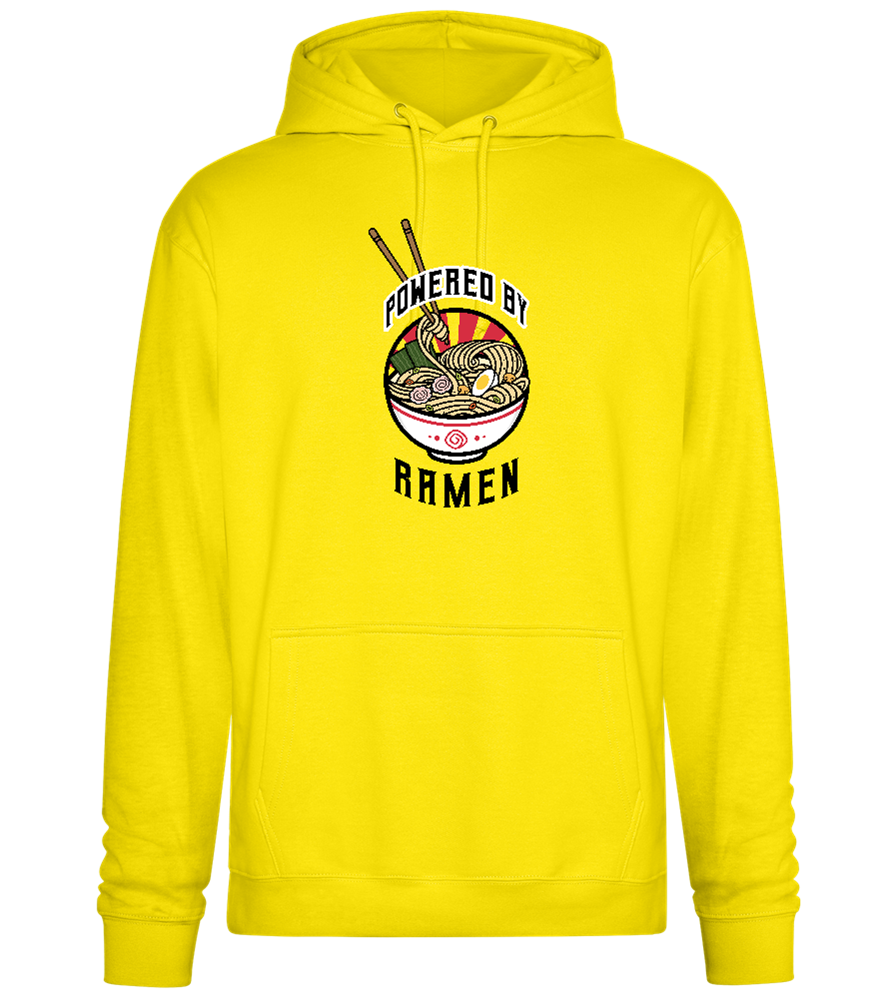 Powered By Design - Premium Essential Unisex Hoodie_YELLOW_front