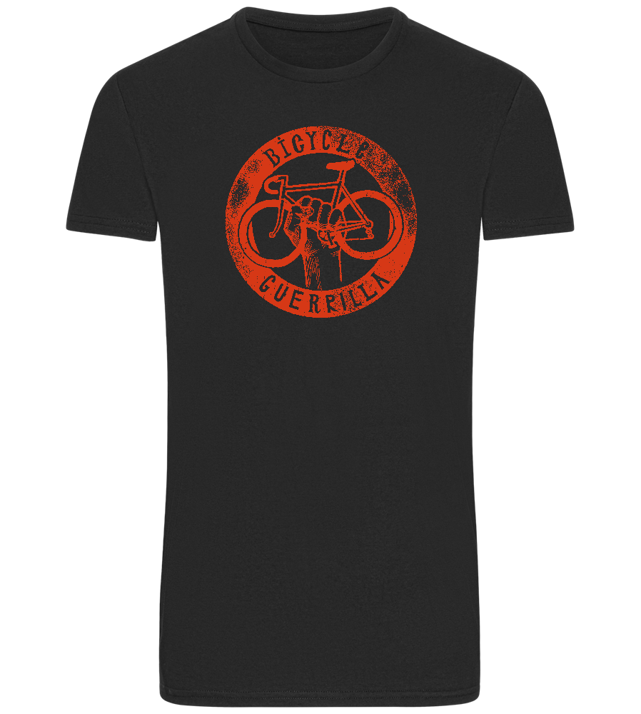 Bicycle Guerrilla Design - Basic Unisex T-Shirt_DEEP BLACK_front