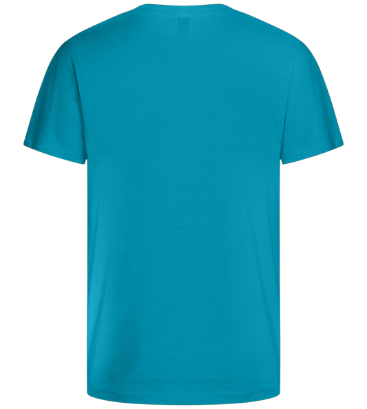 Retro Panther Design - Comfort kids fitted t-shirt_TURQUOISE_back