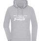 Fluently Ironic Design - Premium women's hoodie_ORION GREY II_front