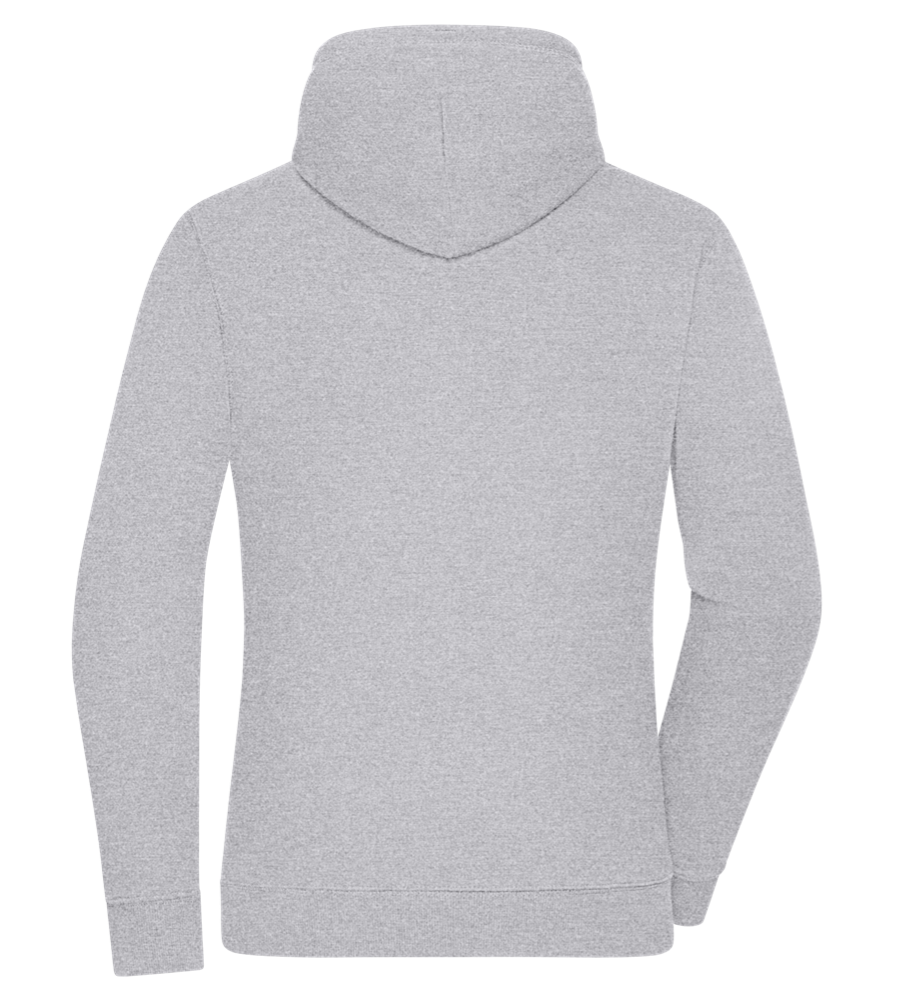 Fluently Ironic Design - Premium women's hoodie_ORION GREY II_back