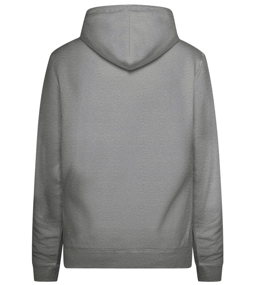 Fluently Ironic Design - Premium women's hoodie_ORION GREY II_back