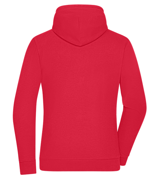 Fluently Ironic Design - Premium women's hoodie_RED_back