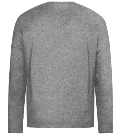 Never Broke My Heart Design - Premium men's long sleeve t-shirt_ORION GREY_back