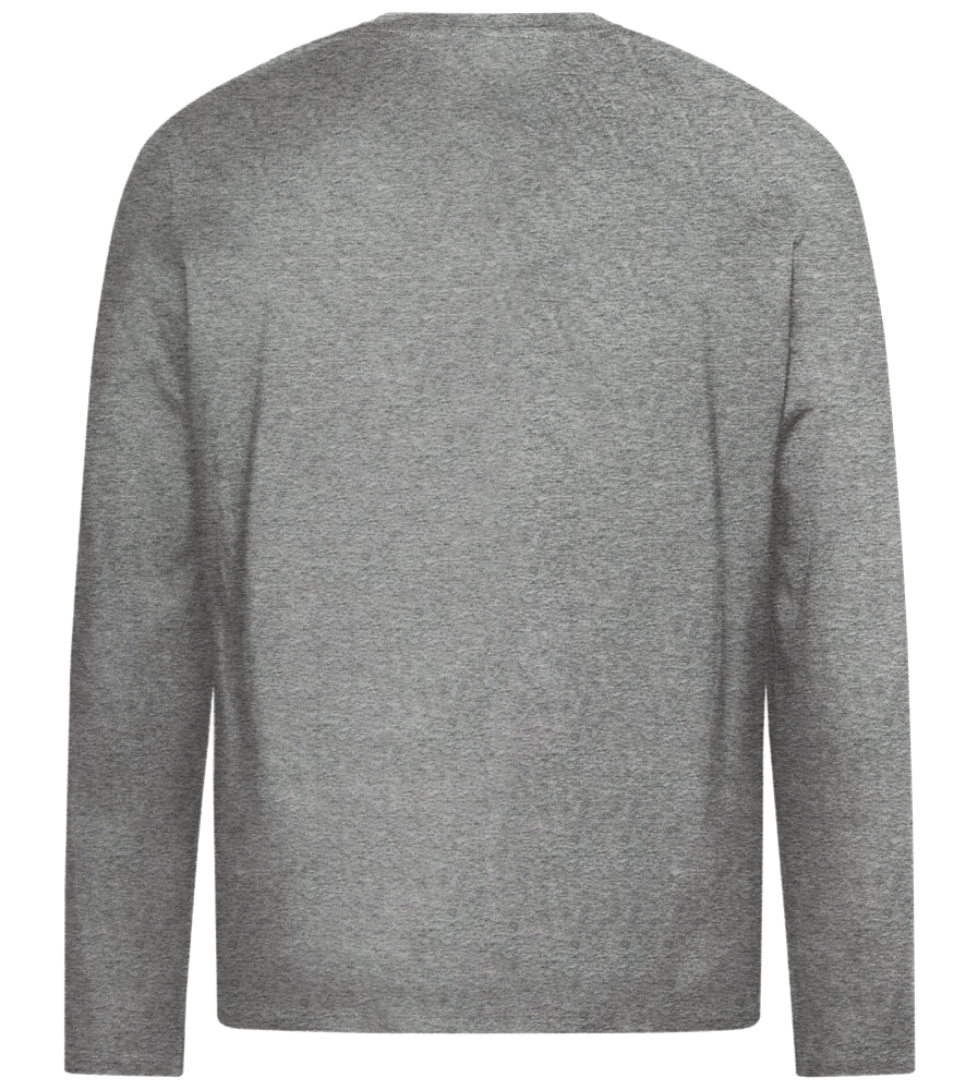 Never Broke My Heart Design - Premium men's long sleeve t-shirt_ORION GREY_back