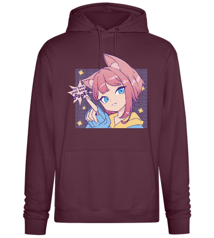 Just Been Booped Design - Premium Essential Unisex Hoodie_BORDEAUX_front