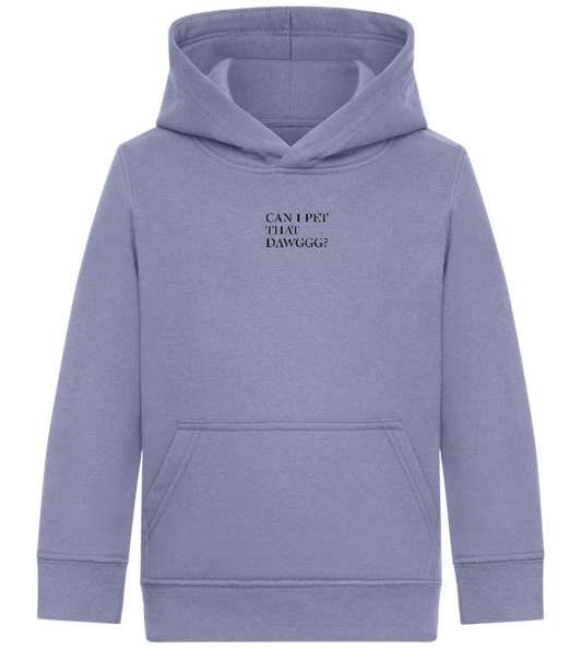 Can I Pet That Dawggg Design - Comfort Kids Hoodie_BLUE_front