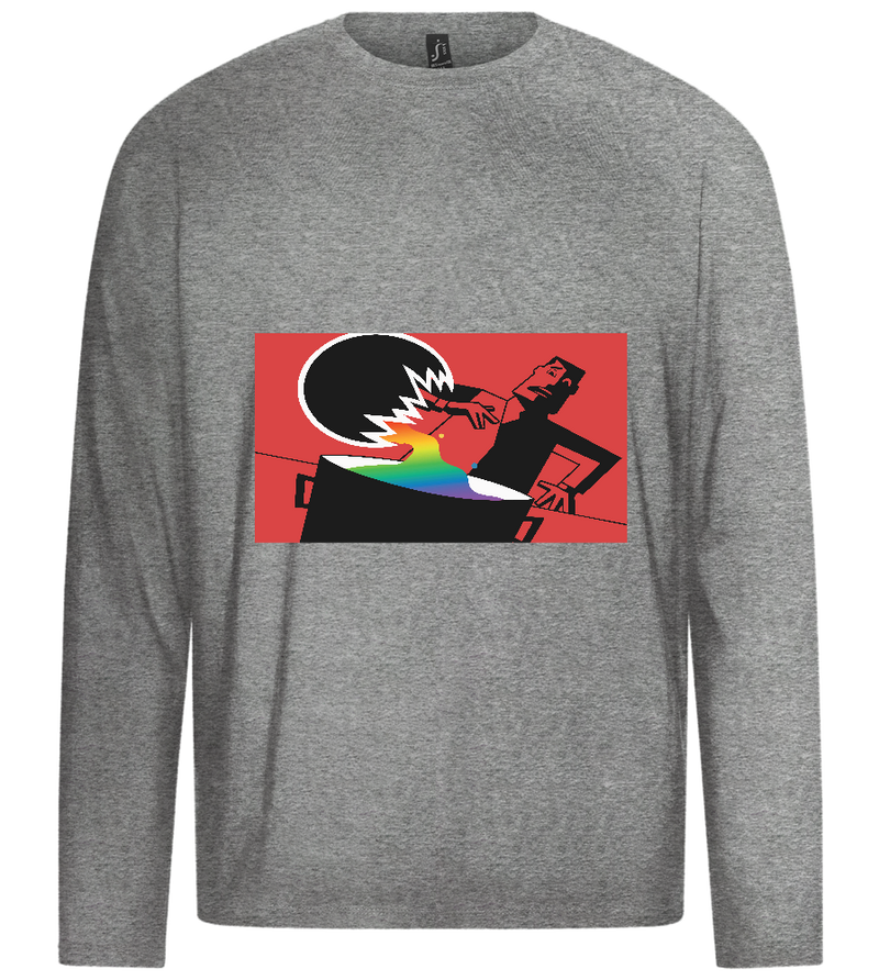 Chemical X Design - Premium men's long sleeve t-shirt_ORION GREY_front