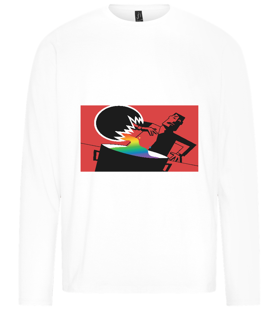 Chemical X Design - Premium men's long sleeve t-shirt_WHITE_front