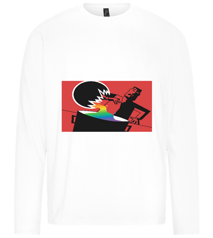 Chemical X Design - Premium men's long sleeve t-shirt_WHITE_front