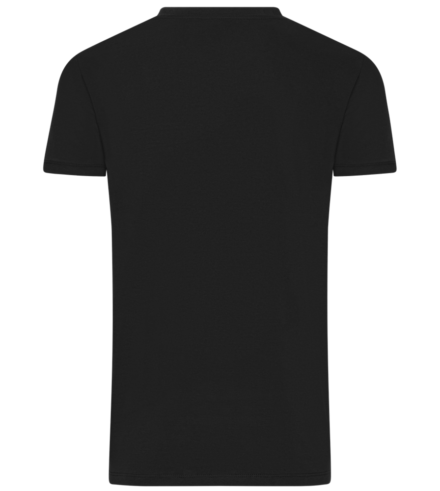 I Just Look Straight Design - Comfort men's t-shirt_DEEP BLACK_back