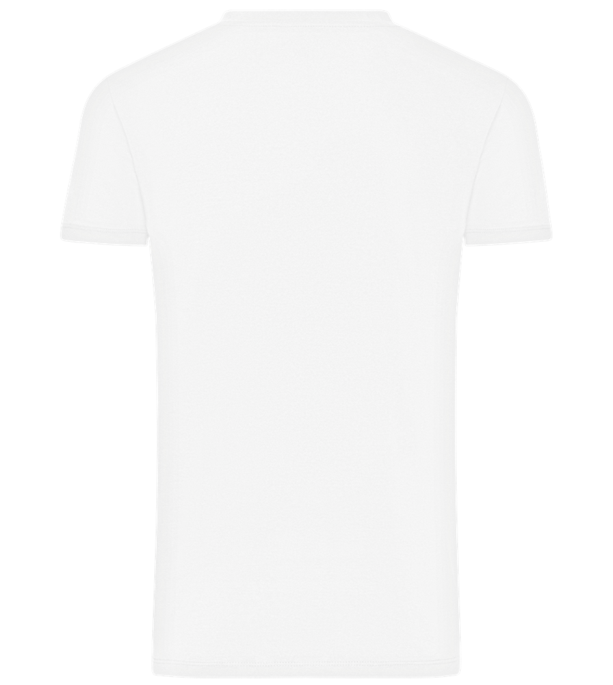 I Just Look Straight Design - Comfort men's t-shirt_WHITE_back