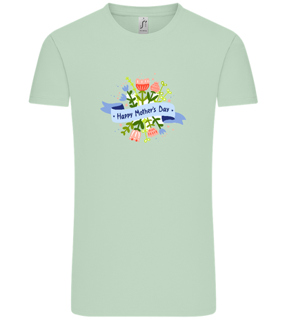 Mother's Day Flowers Design - Comfort Unisex T-Shirt_ICE GREEN_front