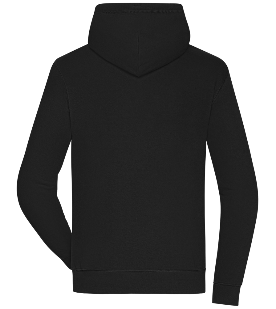 Fluently Ironic Design - Premium unisex hoodie_BLACK_back