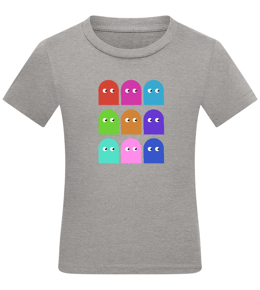 Classic Ghosts Design - Comfort kids fitted t-shirt_ORION GREY_front