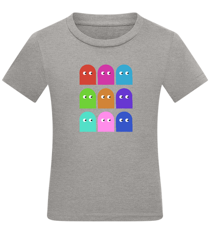 Classic Ghosts Design - Comfort kids fitted t-shirt_ORION GREY_front