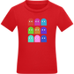 Classic Ghosts Design - Comfort kids fitted t-shirt_RED_front