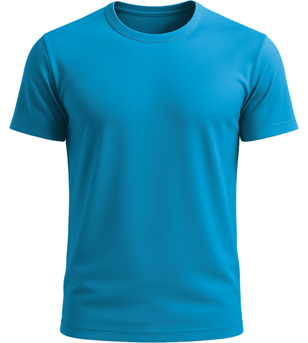 Performance unisex sport t-shirt_AQUA_front