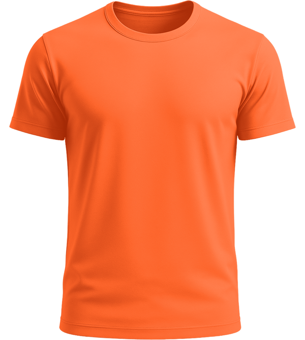 Performance unisex sport t-shirt_NEON ORANGE_front