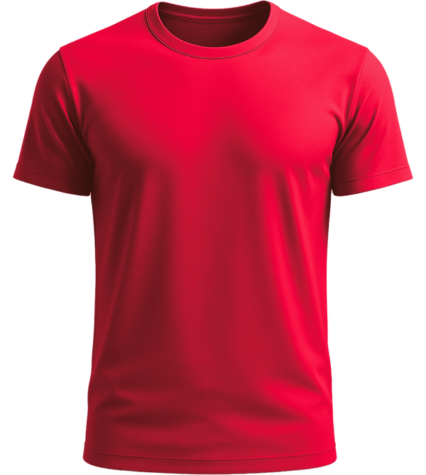Performance unisex sport t-shirt_RED_front