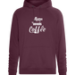 Needs Coffee Design - Comfort unisex hoodie_BORDEAUX_front