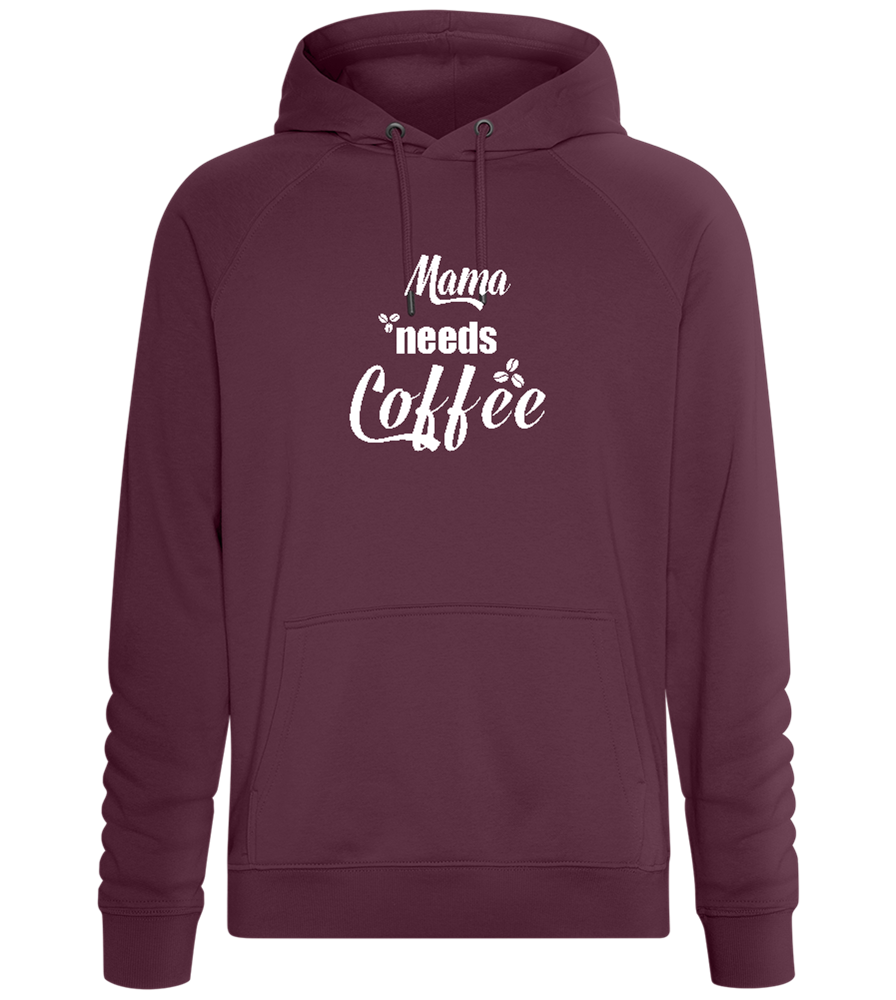 Needs Coffee Design - Comfort unisex hoodie_BORDEAUX_front