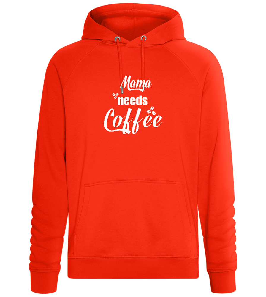 Needs Coffee Design - Comfort unisex hoodie_BURNT ORANGE_front