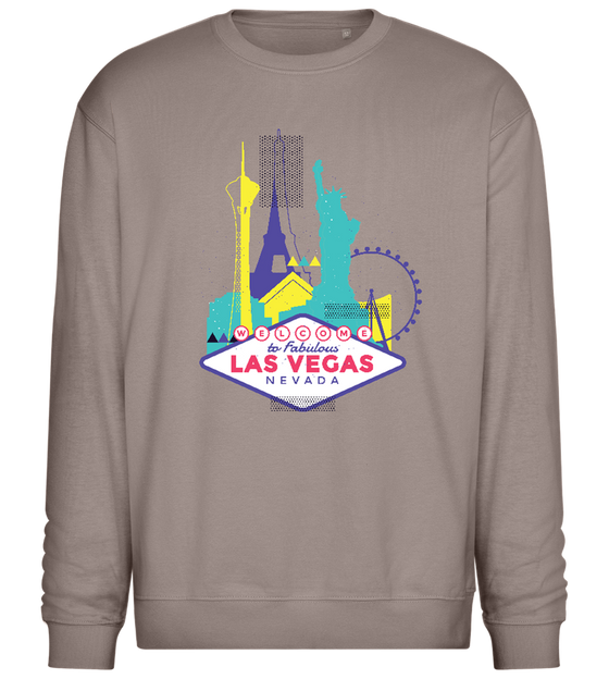 Fabulous Las Vegas Design - Comfort Essential Unisex Sweater_CHARCOAL CHIN_front