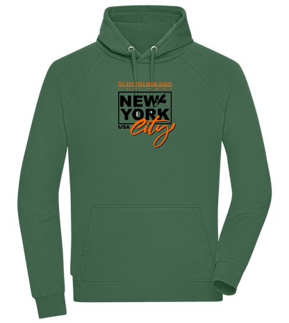 The City That Never Sleeps Design - Comfort unisex hoodie_GREEN BOTTLE_front