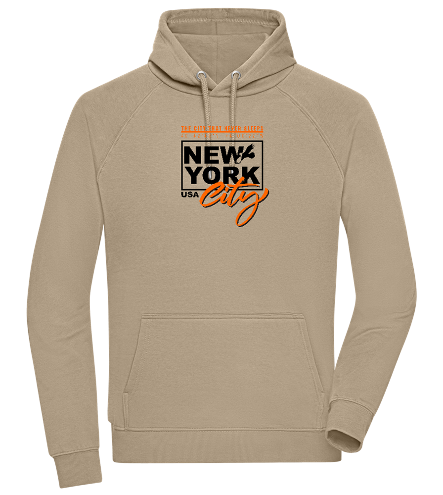 The City That Never Sleeps Design - Comfort unisex hoodie_KHAKI_front