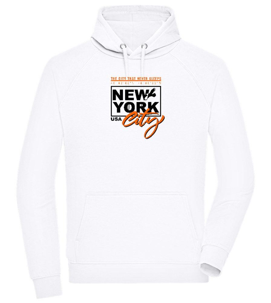 The City That Never Sleeps Design - Comfort unisex hoodie_WHITE_front