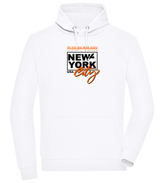 The City That Never Sleeps Design - Comfort unisex hoodie_WHITE_front