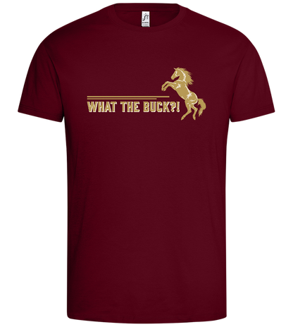 What The Buck Design - Premium men's t-shirt_CHILE_front