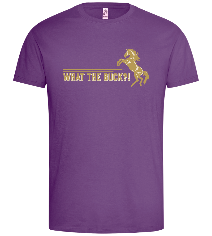 What The Buck Design - Premium men's t-shirt_LIGHT PURPLE_front