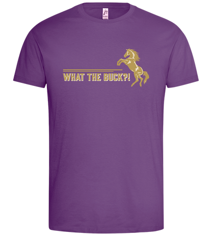 What The Buck Design - Premium men's t-shirt_LIGHT PURPLE_front